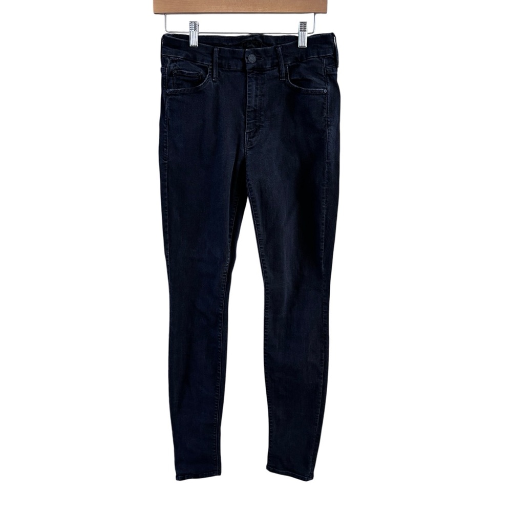 Mother Denim The Looker Black Not Guilty Sz 28
